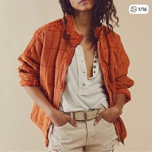 Free People Dolman Quilted Bomber Jacket